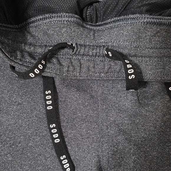 Sodo Mens Athletic Shorts Dark Gray Size Small - Picture 7 of 7